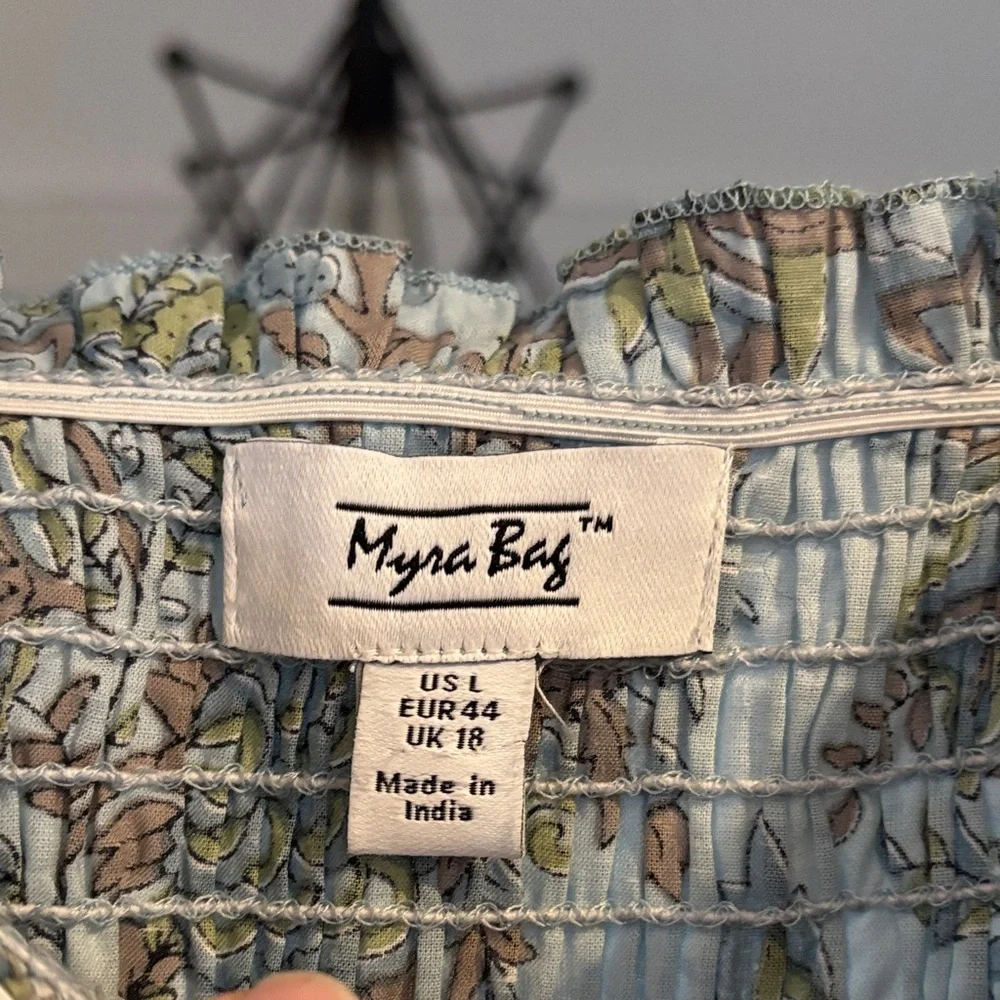 Myra Bag Green Floral Mini Dress